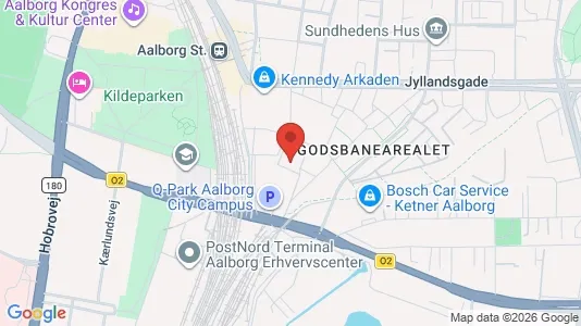 Apartments for rent i Aalborg Center - kort over placeringen