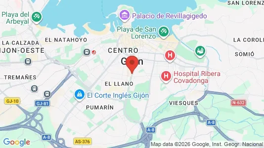 Apartments for rent in Gijón - Photo from Google Street View