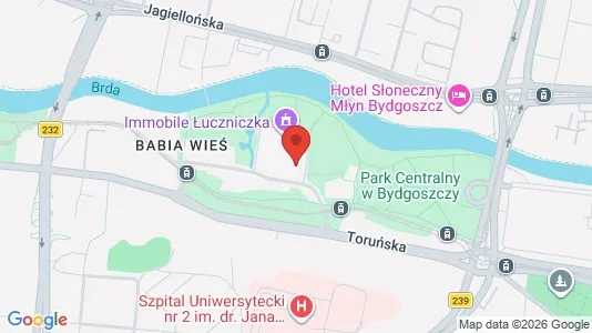 Apartments for rent i Bydgoszcz - kort over placeringen