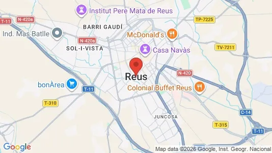 Apartments for rent i Reus - kort over placeringen
