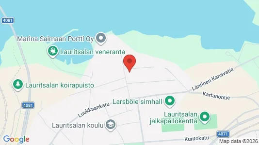 Apartments for rent i Lappeenranta - kort over placeringen