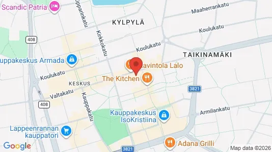 Apartments for rent i Lappeenranta - kort over placeringen
