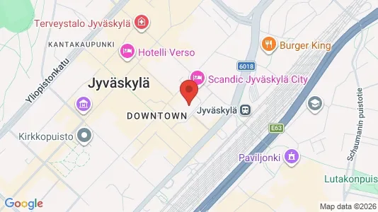 Apartments for rent i Jyväskylä - kort over placeringen