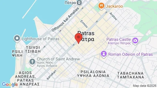 Apartments for rent i Patras - kort over placeringen