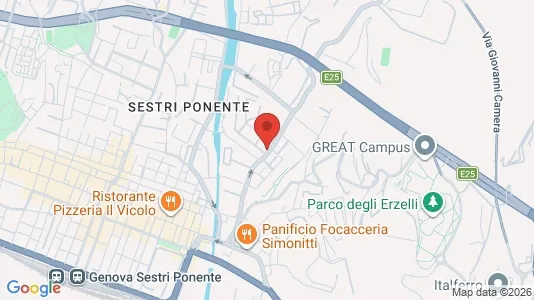 Apartments for rent i Genoa - kort over placeringen