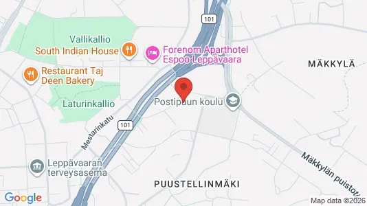 Apartments for rent i Espoo - kort over placeringen