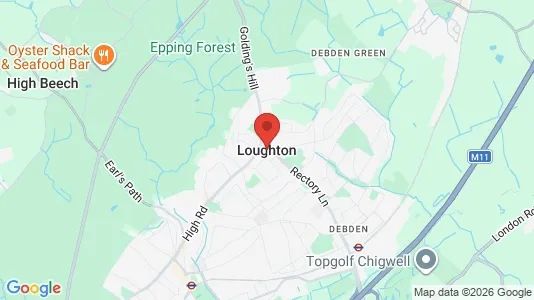 Rooms for rent i Loughton - Essex - kort over placeringen