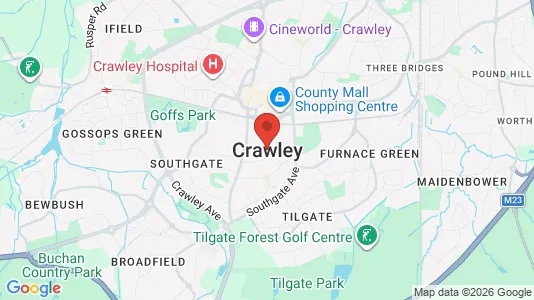 Apartments for rent in Crawley - West Sussex - Photo from Google Street View