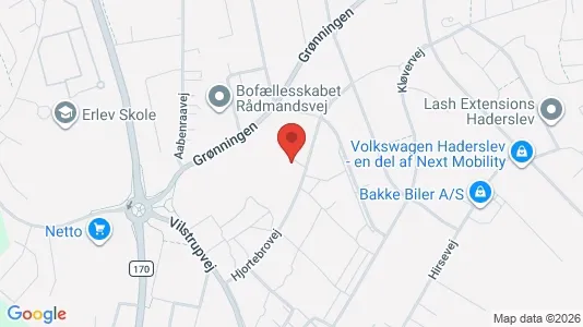 Apartments for rent i Haderslev - kort over placeringen