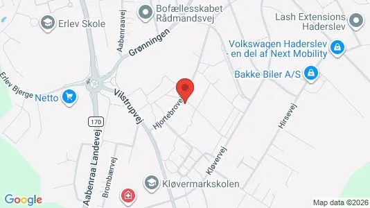 Apartments for rent i Haderslev - kort over placeringen