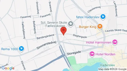 Apartments for rent i Haderslev - kort over placeringen