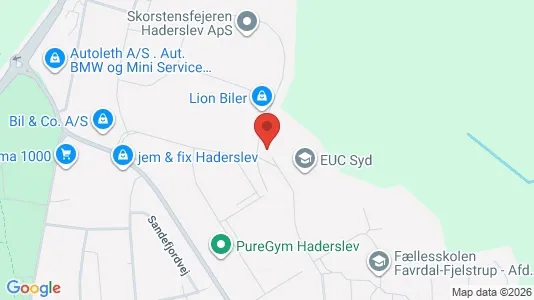 Apartments for rent i Haderslev - kort over placeringen