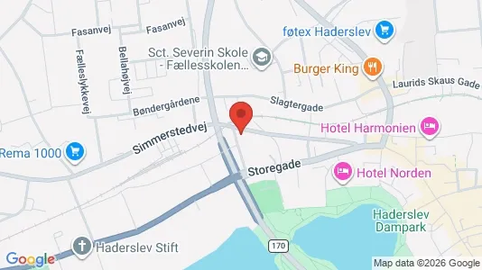 Apartments for rent i Haderslev - kort over placeringen