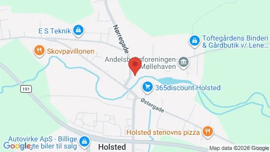 Apartments for rent i Holsted - kort over placeringen