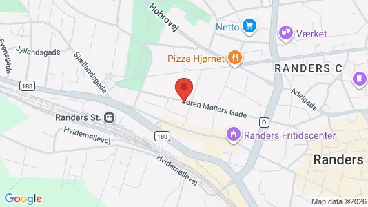 Apartments for rent i Randers C - kort over placeringen