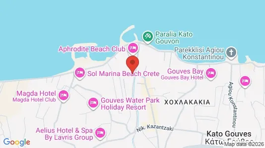 Apartments for rent i Hersonissos - kort over placeringen
