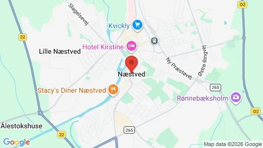 Apartments for rent i Næstved - kort over placeringen