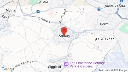 Apartments for rent i Żebbuġ - kort over placeringen