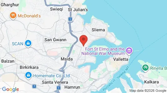 Apartments for rent i Il-Gżira - kort over placeringen