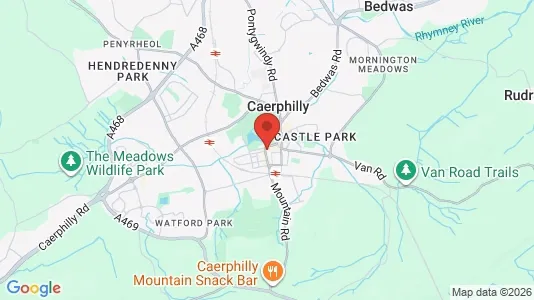 Apartments for rent i Caerphilly - Mid Glamorgan - kort over placeringen