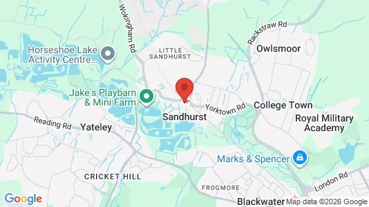 Apartments for rent i Sandhurst - Berkshire - kort over placeringen