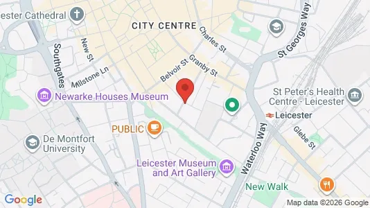 Apartments for rent i Leicester - Leicestershire - kort over placeringen