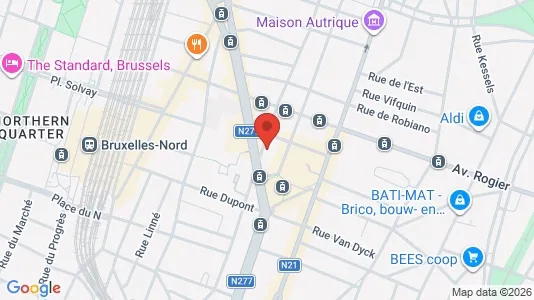 Apartments for rent i Brussels Schaarbeek - kort over placeringen