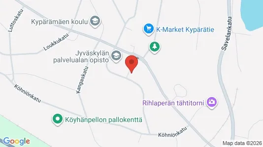 Apartments for rent i Jyväskylä - kort over placeringen
