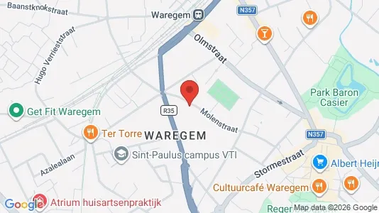 Apartments for rent i Waregem - kort over placeringen