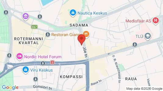 Apartments for rent i Tallinn Kesklinna - kort over placeringen