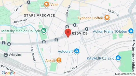 Apartments for rent i Prague 10 - kort over placeringen