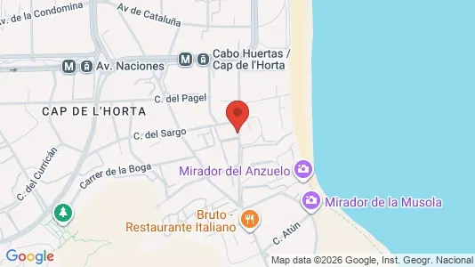 Apartments for rent i Alicante/Alacant - kort over placeringen