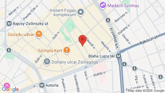 Apartments for rent i Budapest Erzsébetváros - kort over placeringen