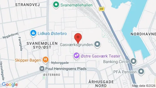 Apartments for rent i Østerbro - kort over placeringen