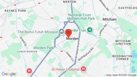 Apartments for rent i Morden - Surrey - kort over placeringen