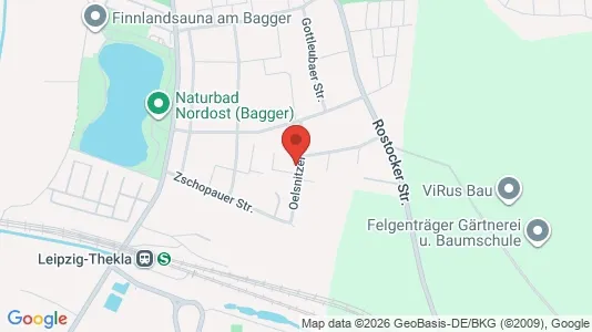 Apartments for rent i Leipzig - kort over placeringen
