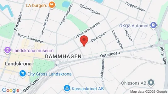 Apartments for rent i Landskrona - kort over placeringen