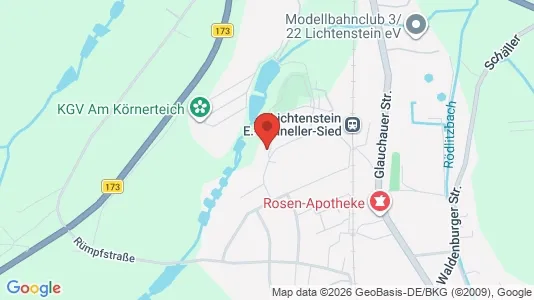 Apartments for rent i Zwickau - kort over placeringen