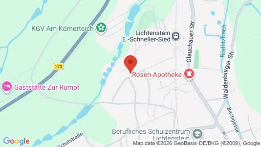 Apartments for rent i Zwickau - kort over placeringen