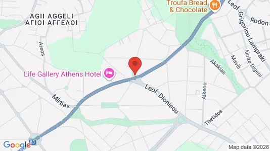 Apartments for rent i Dionysos - kort over placeringen