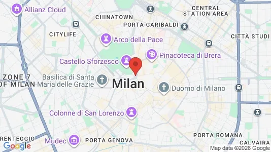 Apartments for rent i Milano Zona 1 - Centro storico - kort over placeringen