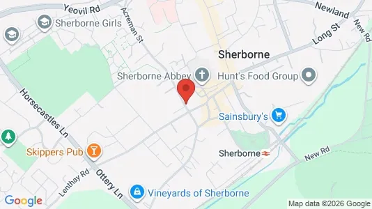 Apartments for rent i Sherborne - Dorset - kort over placeringen