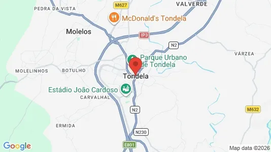 Apartments for rent i Tondela - kort over placeringen