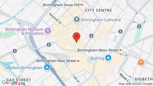 Apartments for rent i Birmingham - West Midlands - kort over placeringen