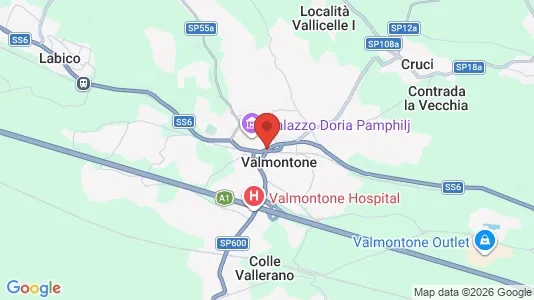 Houses for rent i Valmontone - kort over placeringen