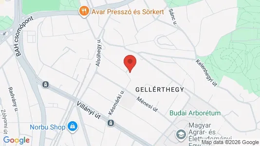 Apartments for rent i Budapest Újbuda - kort over placeringen
