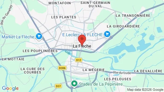 Apartments for rent i La Flèche - kort over placeringen