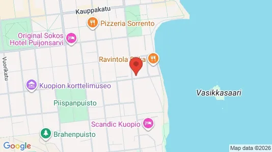 Apartments for rent i Kuopio - kort over placeringen
