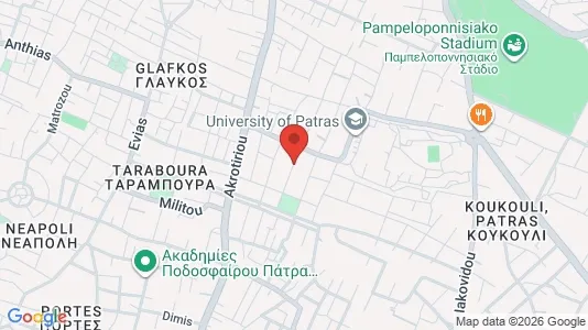Apartments for rent i Patras - kort over placeringen
