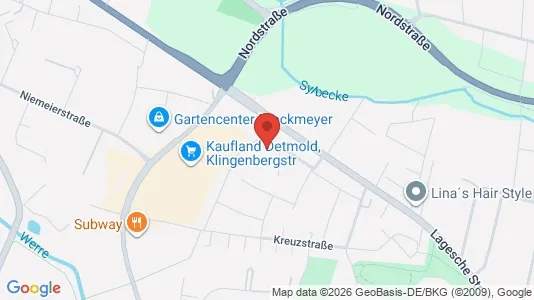 Apartments for rent i Lippe - kort over placeringen